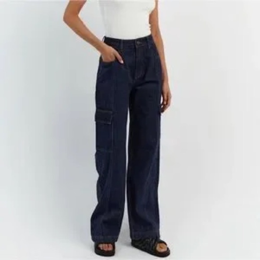 DISSH Brody indigo mid ride cargo jean - Picture 2 of 2